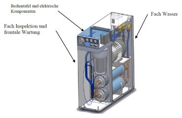 RS15/AT (23) Osmoseanlage 150l/h, Monoblock aus Edelstahl